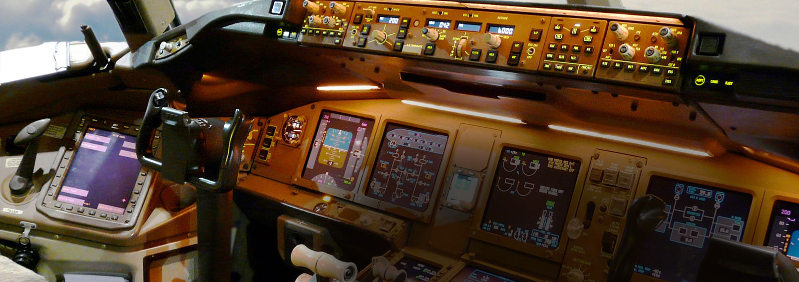 You will find our products both in: The Cabin (Panel & Displays) & Outside The Plane (Navigation & Guidance Equipment)